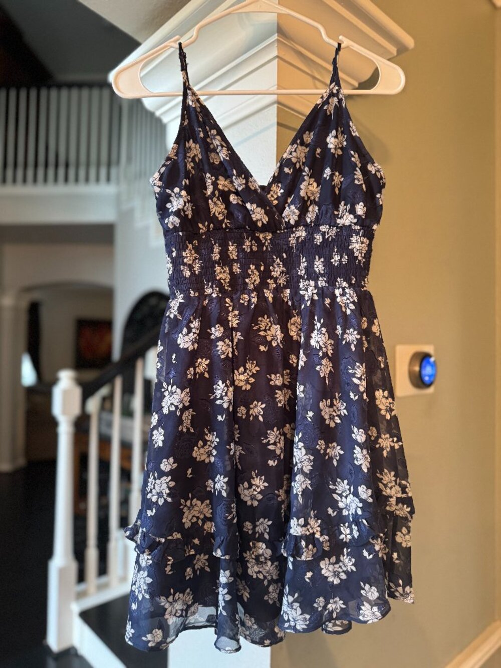 Altar'd State Navy Blue Floral Dress